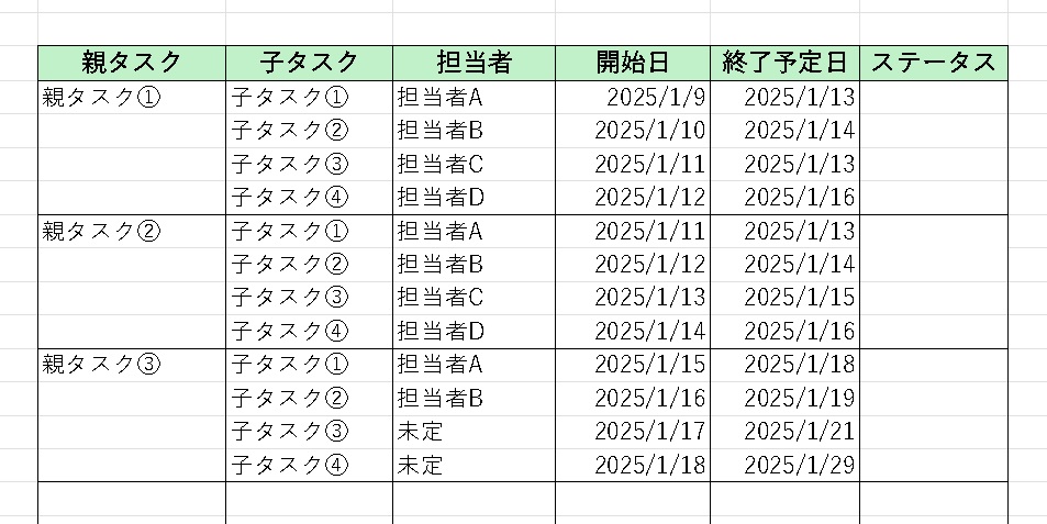 日付を入力する