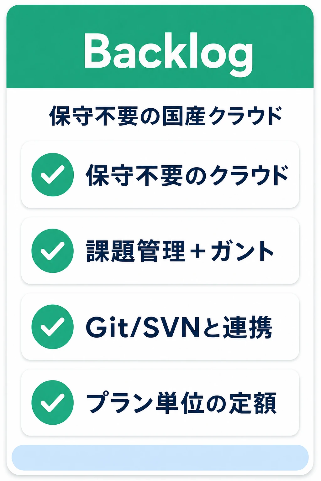 Backlogの特徴：課題管理とガントをクラウドで保守なしに使いたいチームに向くタスク管理ツール