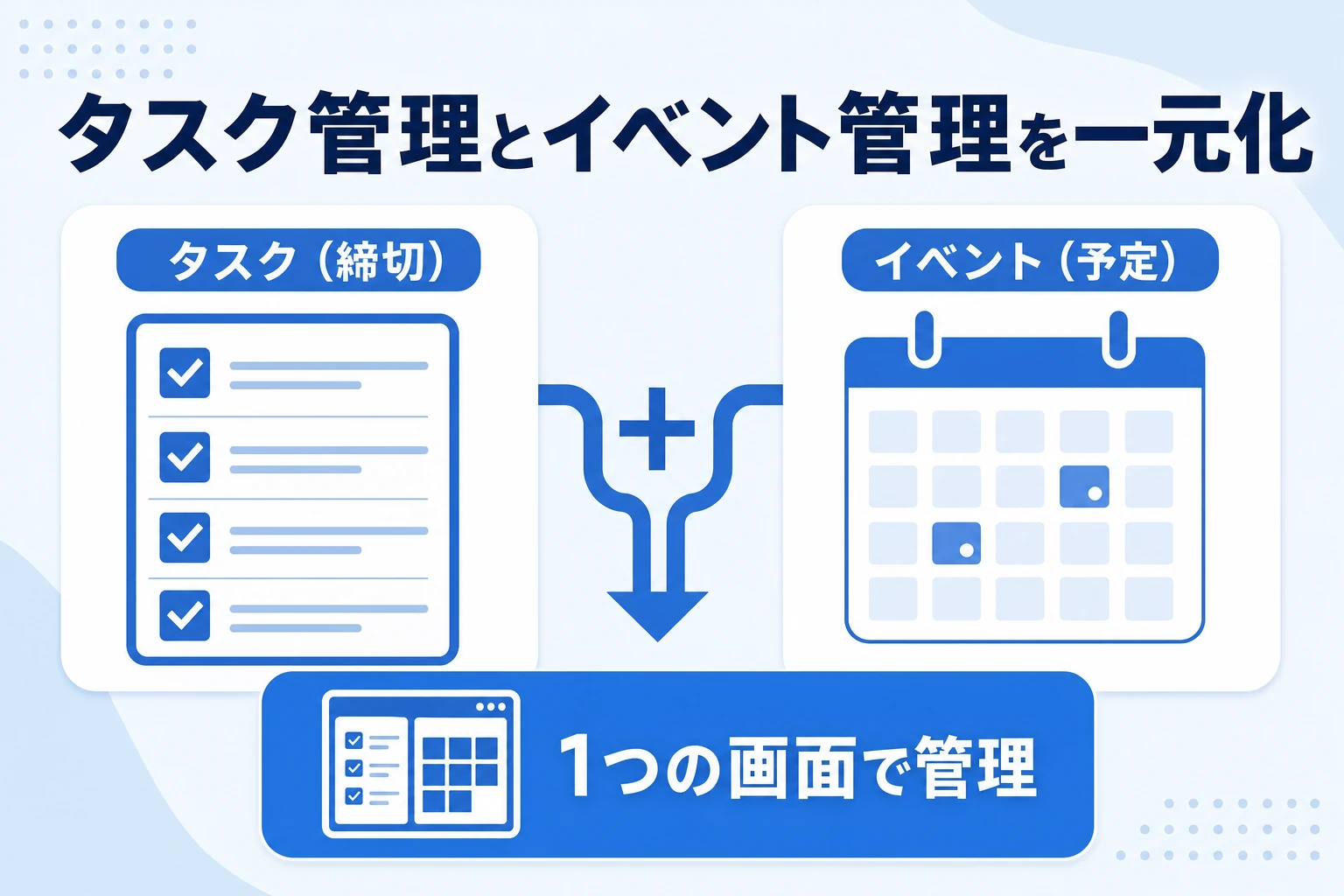タスク管理とイベント管理を一元化できるツールの選び方
