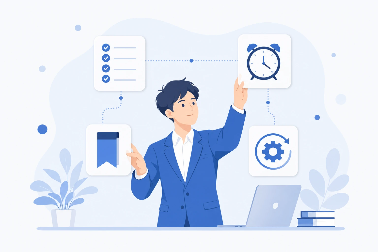Slackのタスク管理機能を組み合わせて使うイメージ