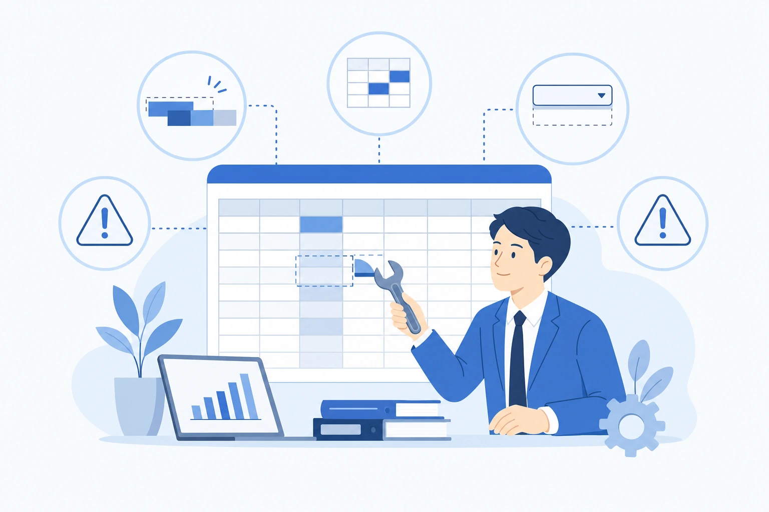 エクセルのSNS運用管理でつまずきやすいポイントと対策のイメージ